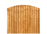 Fence Panels & Trellis: Dome Featheredge Fence Panel 6ft x 5ft
