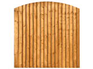 Fence Panels & Trellis: Dome Featheredge Fence Panel 6ft x 6ft