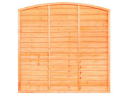 Fence panels & trellis: Bow top lap fence panel 6ft x 5ft