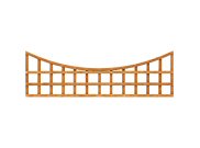 Fence panels & trellis: Concave trellis Bow shaped
