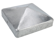 Fence Posts & Accessories: Galvanized Fence Post Cap 75mm silver