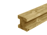 Fence Panels & Trellis: Slatted Panel Post 2.4m