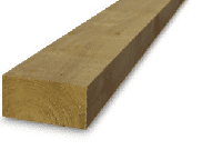 Garden Sleepers: New Railway Sleepers Brown 100mm x 200mm x 2.4mtr