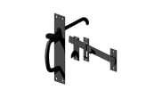 Gates And Accessories: Suffolk Latch Black japanned