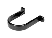 Downpipe & fittings: Downpipe brackets Round black