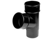 Downpipe & Fittings: Downpipe 112 Degree Branch Round black