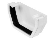 Guttering & fittings: External endstop Square white