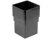 Downpipe & Fittings: Downpipe Coupler Square black