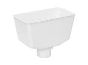 Downpipe & Fittings: Hopper Square white