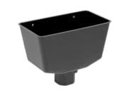 Downpipe & Fittings: Hopper Square black