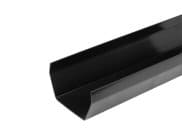 Guttering & Fittings: Gutter Length 2mtr square black