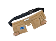 Hand Tools: Double Pouch Tool Belt 11 Pocket 