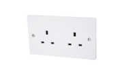 Electrical products: Unswitched socket 2 gang