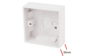 Electrical Products: Surface Box 1 Gang 35mm