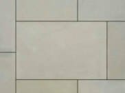 Natural Stone Paving / Indian Sandstone Paving Packs: Ivory Mint Sawn 9.90mtr2 natural stone paving pack