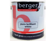 Paint And Emulsion: White Gloss Paint 2.5ltr