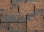 Patio Paving Kits - Dutch Pattern: Dutch Acorn Brown 5.76mtr2 dutch pattern paving