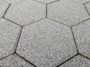 Granite finish paving kits: Hexo grey granite finish 9m paving pack