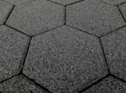 Granite finish paving kits: Hexo black granite finish 9m paving pack