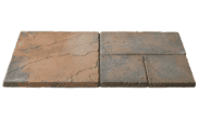 Patio Paving Kits - Super Random Pattern: Acorn Brown 7.61mtr2 super random pattern paving