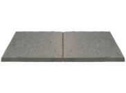Paving slabs 450mm x 450mm: Preston riven charcoal slab 450mm x 450mm