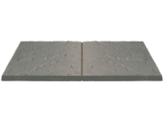 Paving Slabs 450mm X 450mm: Preston Riven Charcoal Slab 450mm x 450mm