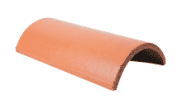 Roofing Slates & Tiles: Ridge Tile Half round red