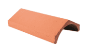 Roofing Slates & Tiles: Ridge Tile Universal angle red