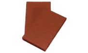 Roofing Slates & Tiles: Clay Creasing Tile Plain red