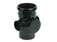 Soil Pipe, Fittings & Accessories: Soil Access Pipe Black