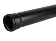 Soil pipe, fittings & accessories: Soil pipe single socket 110mm x 4mtr black