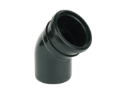 Soil Pipe, Fittings & Accessories: 135 Degree Single Socket Bend Black