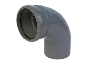 Soil Pipe, Fittings & Accessories: 92.5 Degree Single Socket Bend Grey