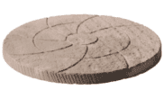 Stepping Stones: Catherine Wheel Stepping Stone Autumn brown Stepping Stones: Catherine Wheel Stepping Stone Autumn brown