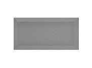 Ceramic wall tiles: Grey metro bevelled wall tile 200mm x 100mm
