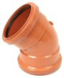 Underground pipe, fittings & accessories: 45 degree double socket bend 