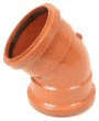 Underground Pipe, Fittings & Accessories: 45 Degree Double Socket Bend 