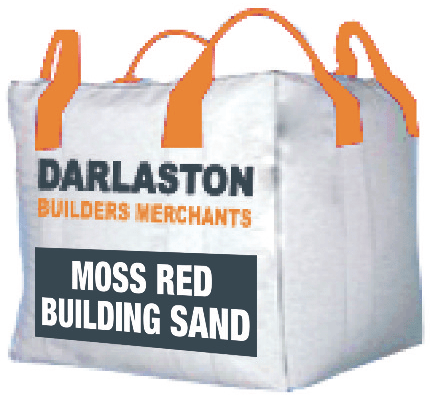 Aggregates: moss red building sand bulk bag