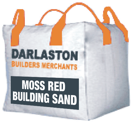 Aggregates: moss red building sand bulk bag