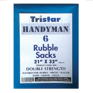 Bricklaying accessories: rubble sacks double strength