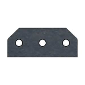 Shaped angled bricks: double cant brick blue