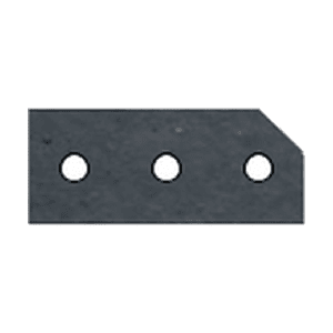 Shaped angled bricks: single cant brick blue