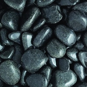 Chippings gravels pebbles: black pebbles 15 30mm 25kg bag