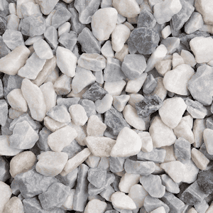 Chippings gravels pebbles: polar ice chippings 25kg bag