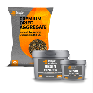 Chippings gravels pebbles: golden pea resin bound kit 1m2