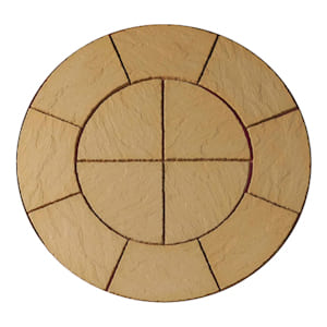 Circle paving packs: chalice circle honey brown paving pack 1.5mtr