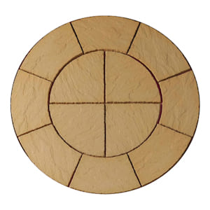 Circle paving packs: chalice circle honey brown paving pack 1.5mtr