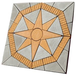 Circle paving packs: lakeland star slate and gold paving pack