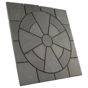 Circle paving packs: rectory circle welsh slate paving pack 3.24mtr