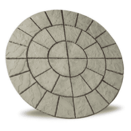 Circle paving packs: cathedral weathered moss circle 1.8m